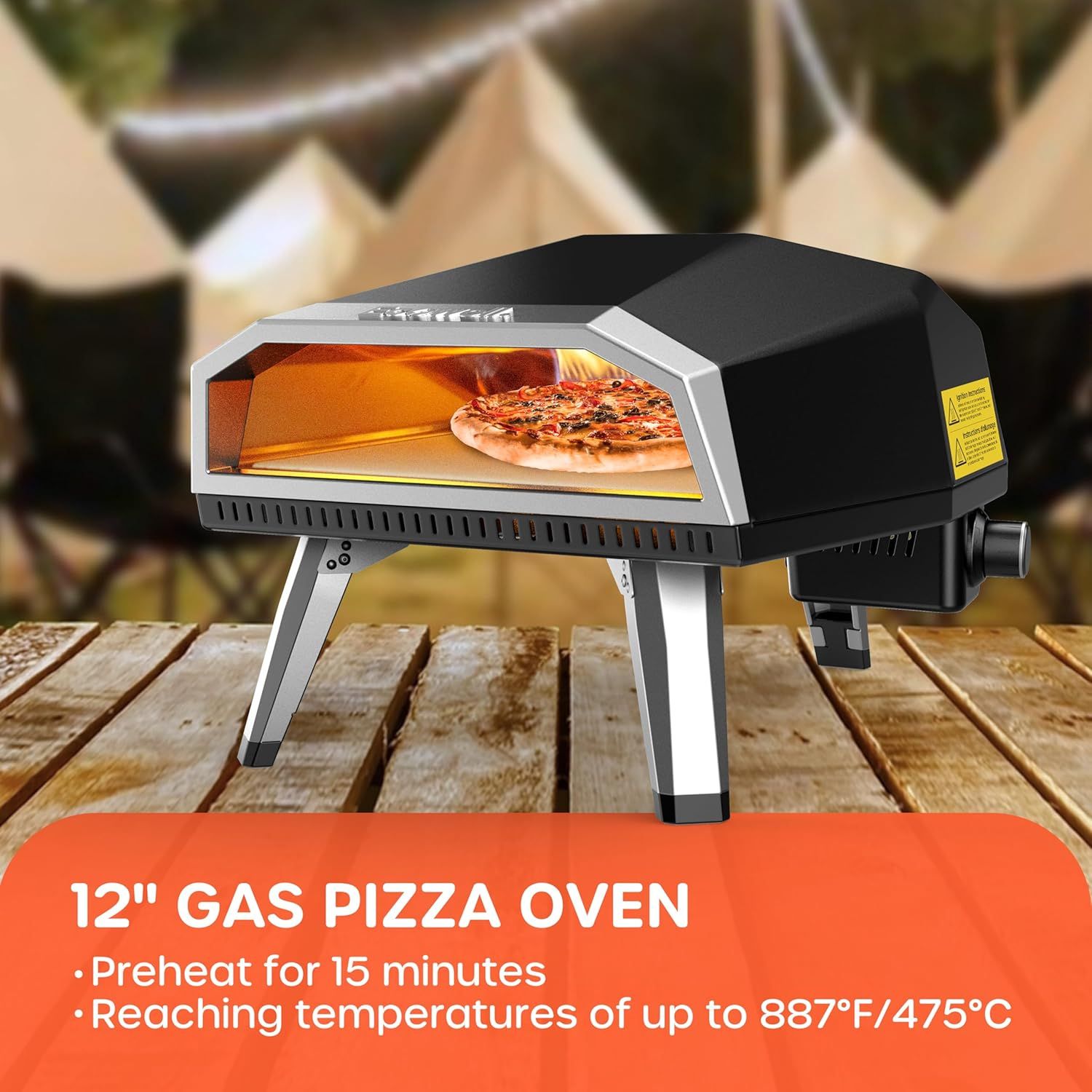 12-Inch Gas Pizza Oven: image 3